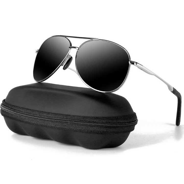 Unisex driving glasses showcased with glare-reducing polarized lenses