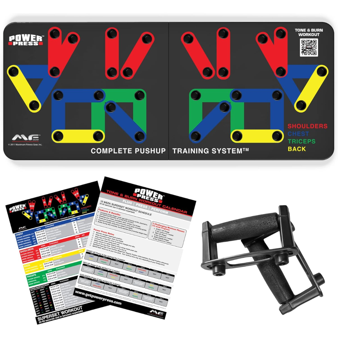 Multifunctional workout board for upper body strength and muscle building