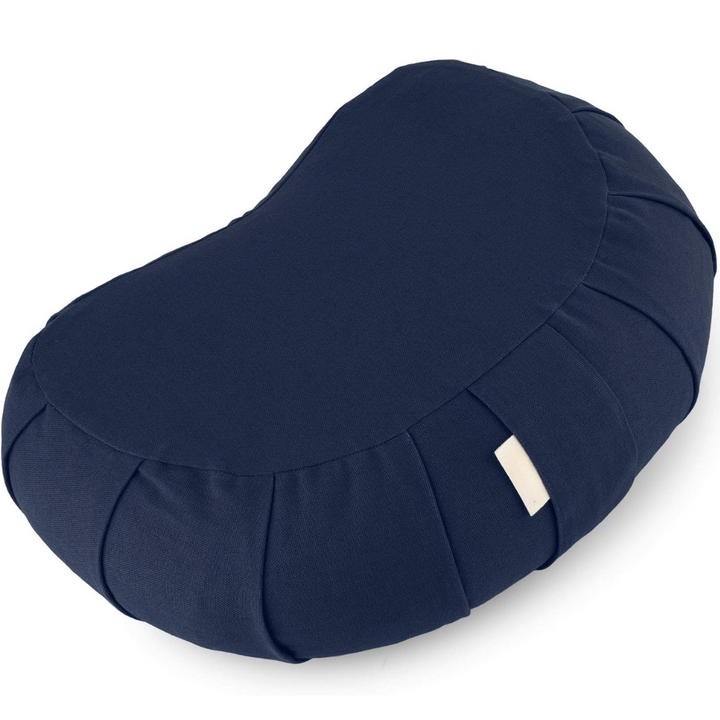 Stack of two EcoCalm yoga pillows demonstrating compact storage and design