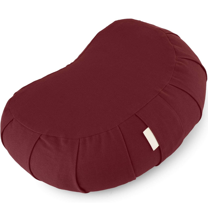 Natural color variation of organic cotton yoga and mindfulness meditation pillow