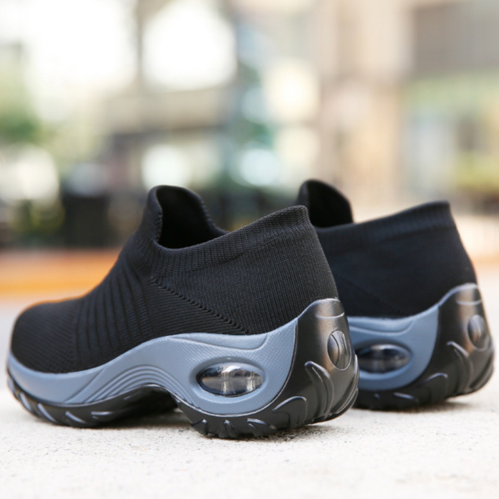 Pair of comfortable casual shoes for women walking