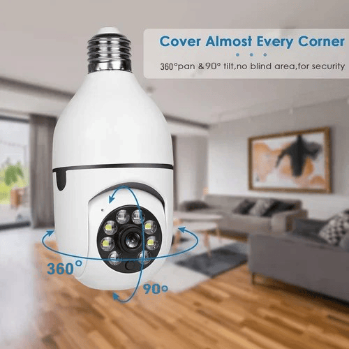 VistaCam camera demonstrating 360-degree rotation angles indoors