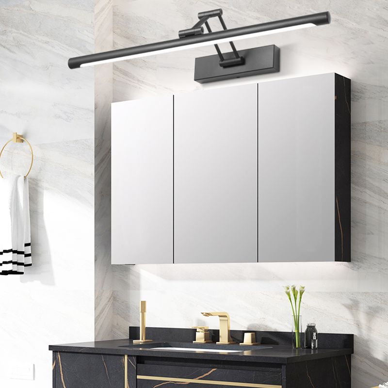 Led wall sconce angled to demonstrate flexible positioning