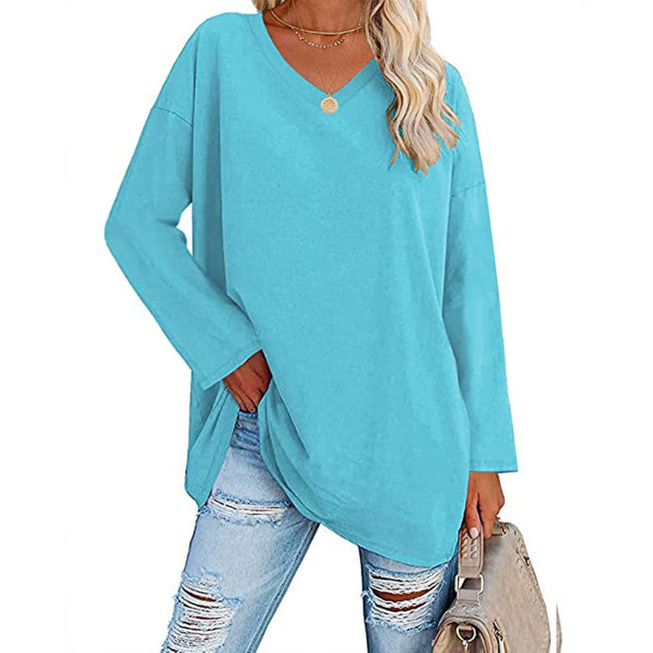 V-neck casual sweater demonstrating comfortable everyday wear