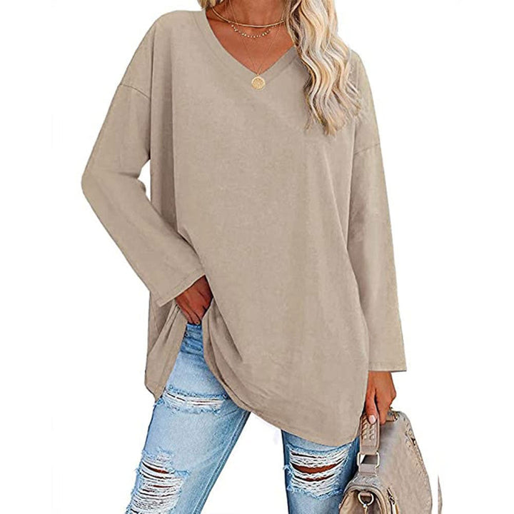 Detailed shot of the soft knit fabric on women's sweater