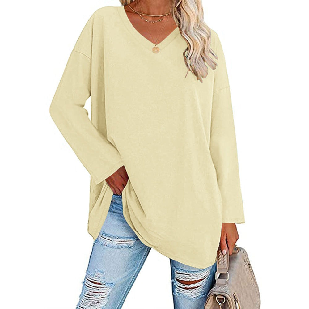 Comfortable knit V-neck sweater showcasing casual wear design