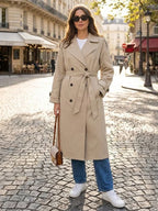 Shaine | Women’s Double Breasted Belted Trench Coat