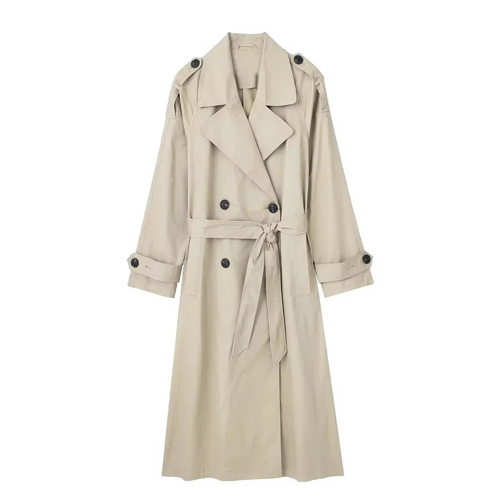 Shaine | Women’s Double Breasted Belted Trench Coat