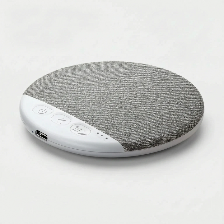 Portable travel speaker and wireless sleep sound machine device