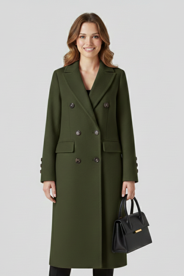 Rosalie | Women’s Collar Button Closure Coat
