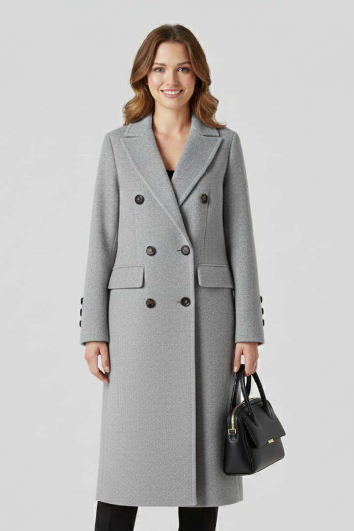 Rosalie | Women’s Collar Button Closure Coat