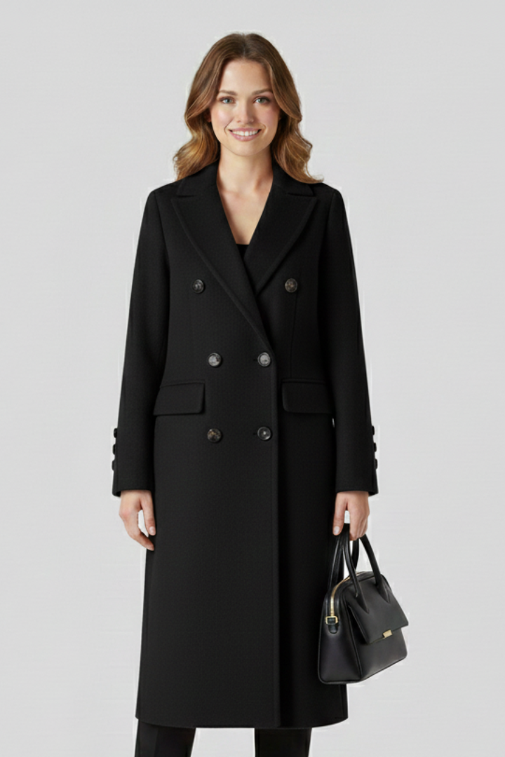 Rosalie | Women’s Collar Button Closure Coat