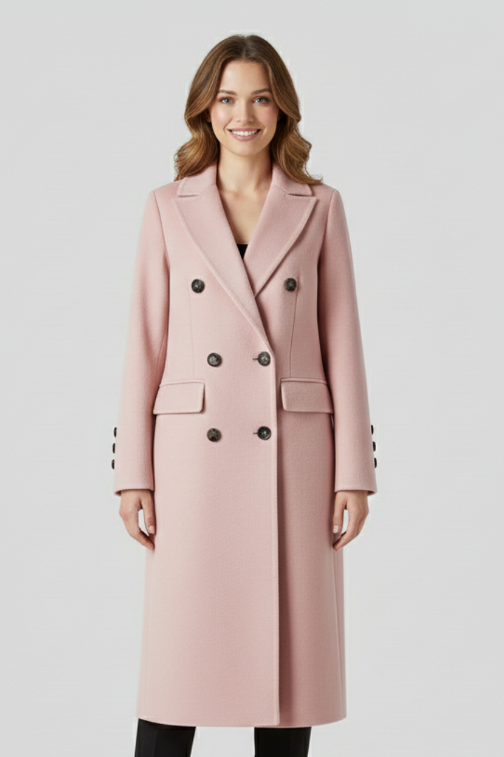 Rosalie | Women’s Collar Button Closure Coat