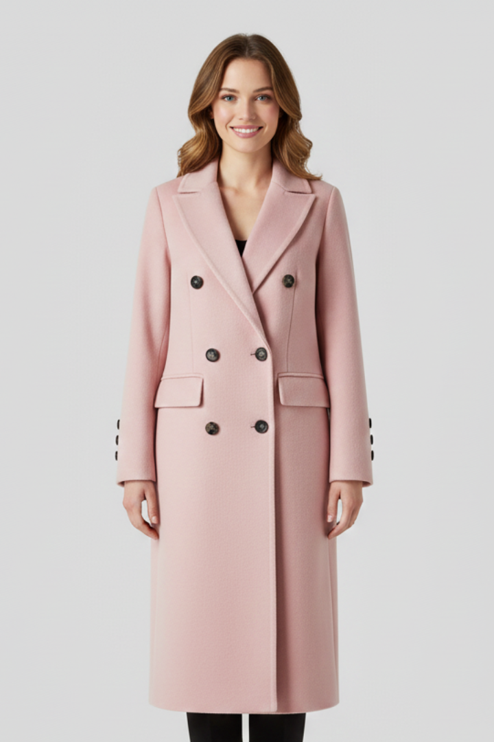 Rosalie | Women’s Collar Button Closure Coat
