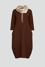 Maribel | Women’s Round Neck Midi Dress