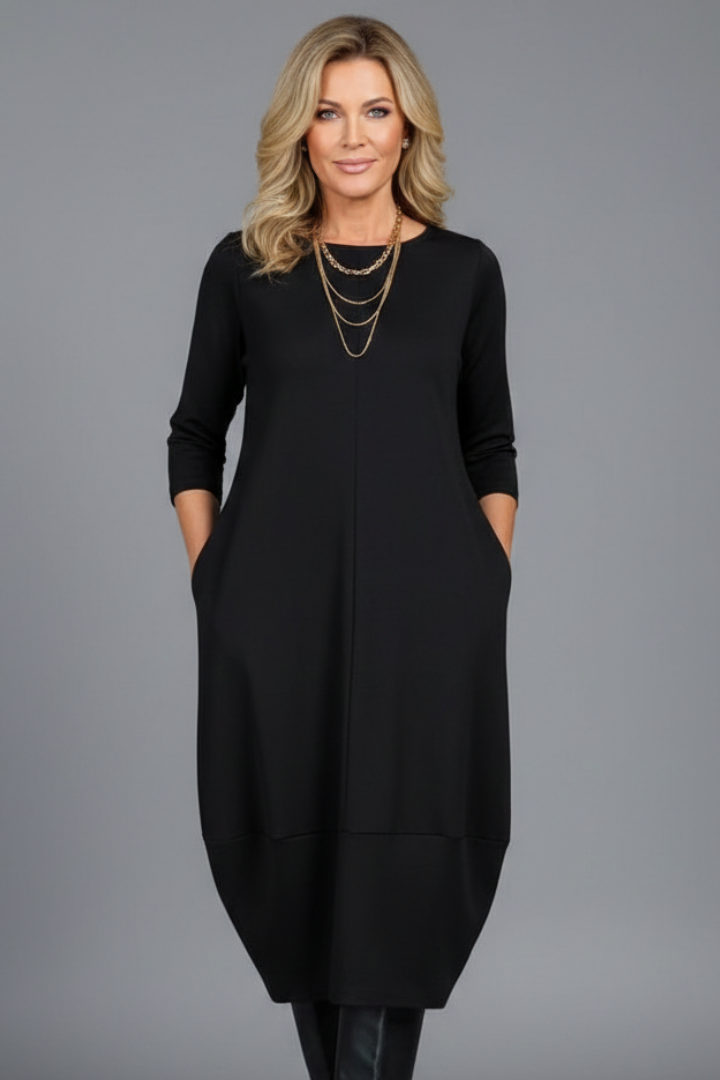 Maribel | Women’s Round Neck Midi Dress