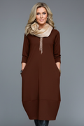 Maribel | Women’s Round Neck Midi Dress