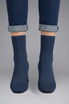 Phoebe | Women’s Ribbed Stretch Ankle Boots