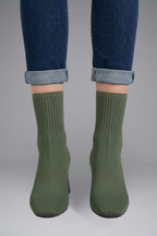 Phoebe | Women’s Ribbed Stretch Ankle Boots
