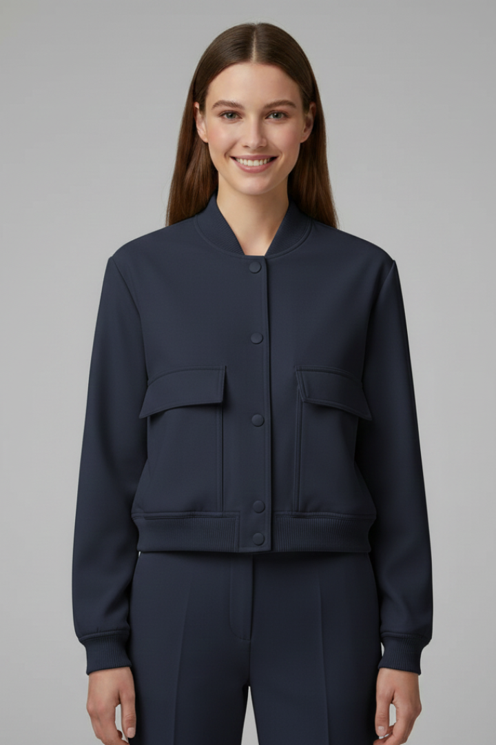 Maris | Women’s Snap Bomber Jacket