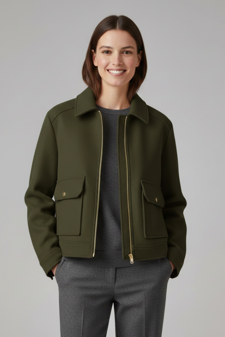 Ophelia | Women’s Collar Zip Jacket