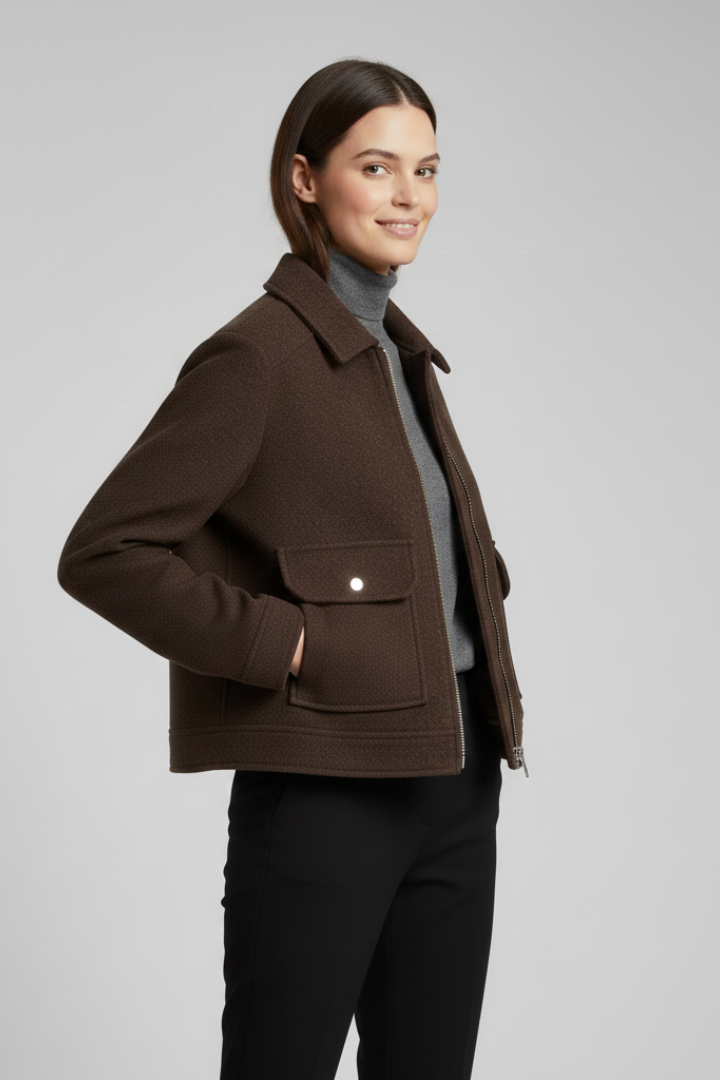Ophelia | Women’s Collar Zip Jacket
