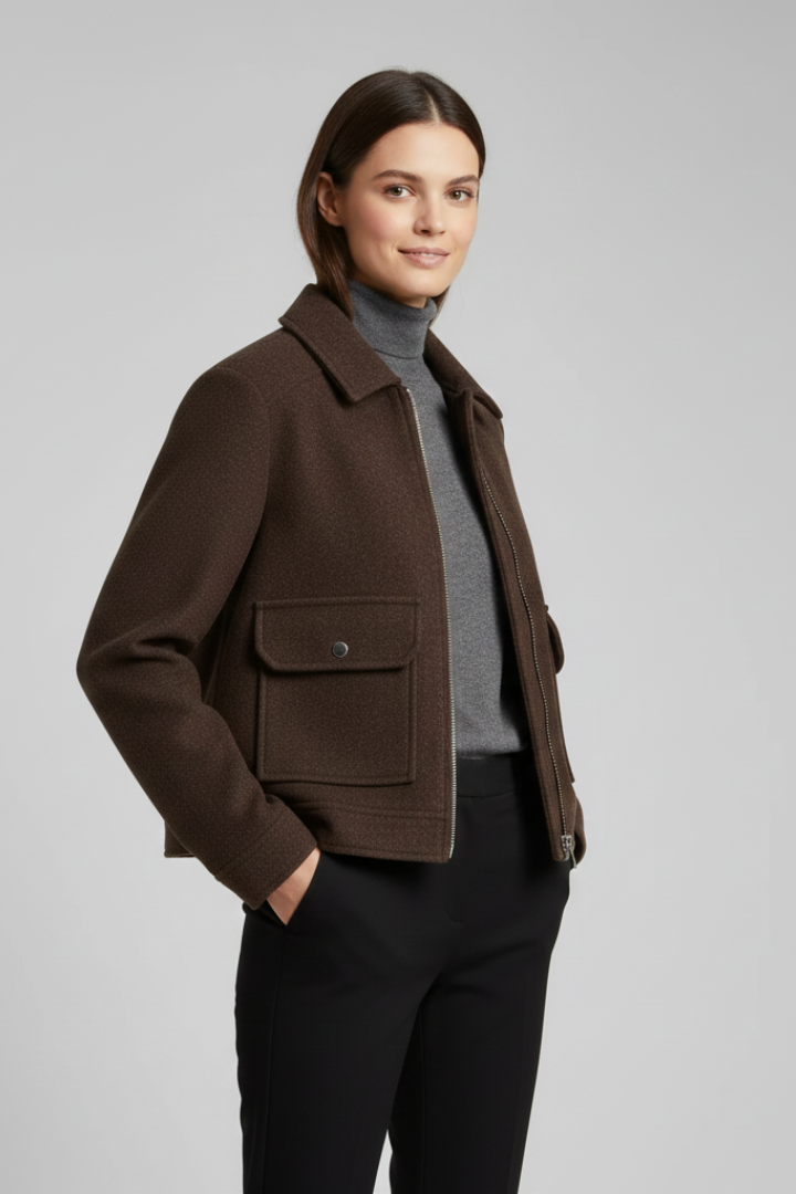 Ophelia | Women’s Collar Zip Jacket