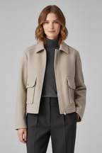 Ophelia | Women’s Collar Zip Jacket