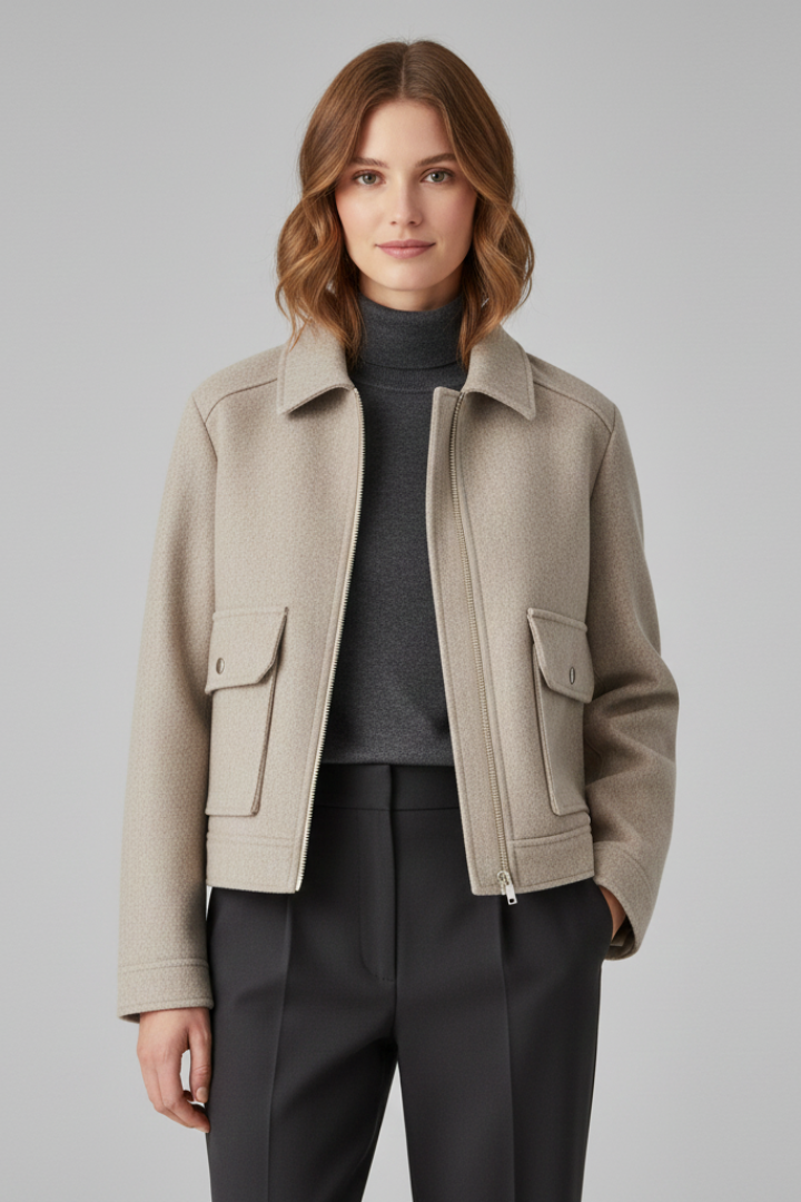 Ophelia | Women’s Collar Zip Jacket