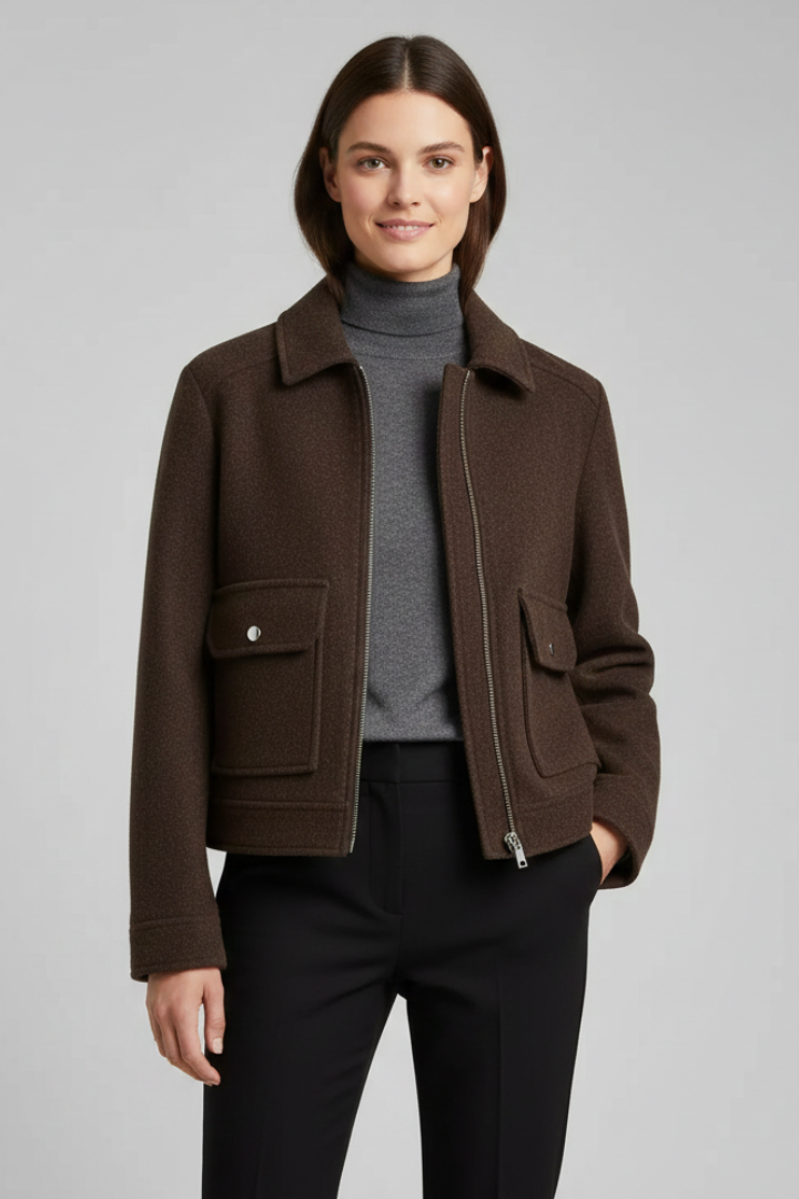 Ophelia | Women’s Collar Zip Jacket