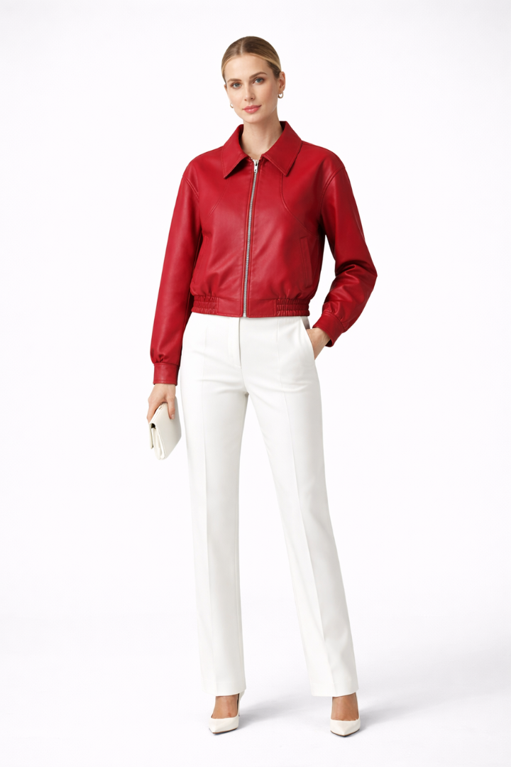 Aizelle | Women’s Zip Closure Bomber Jacket