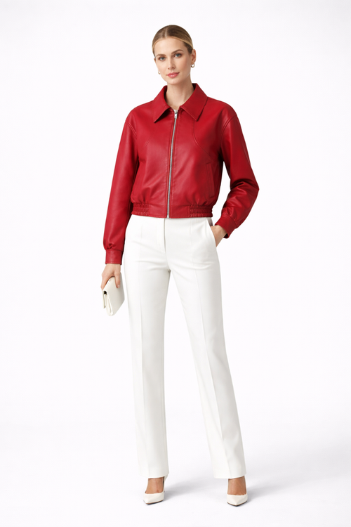Aizelle | Women’s Zip Closure Bomber Jacket