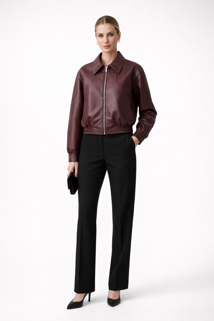 Aizelle | Women’s Zip Closure Bomber Jacket