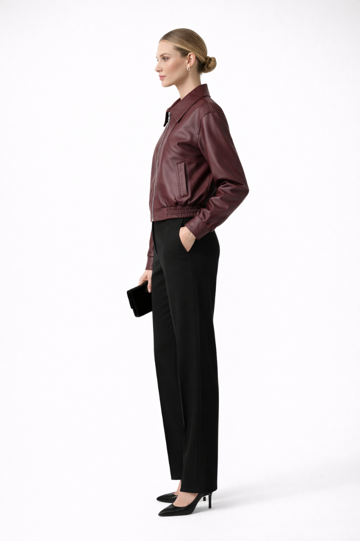 Aizelle | Women’s Zip Closure Bomber Jacket