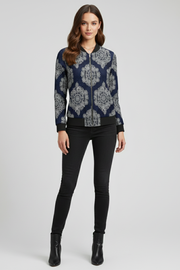 Bellamy | Women’s Floral Zip Jacket