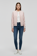 Karen | Women’s Hem Zip Bomber Jacket