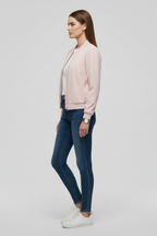 Karen | Women’s Hem Zip Bomber Jacket
