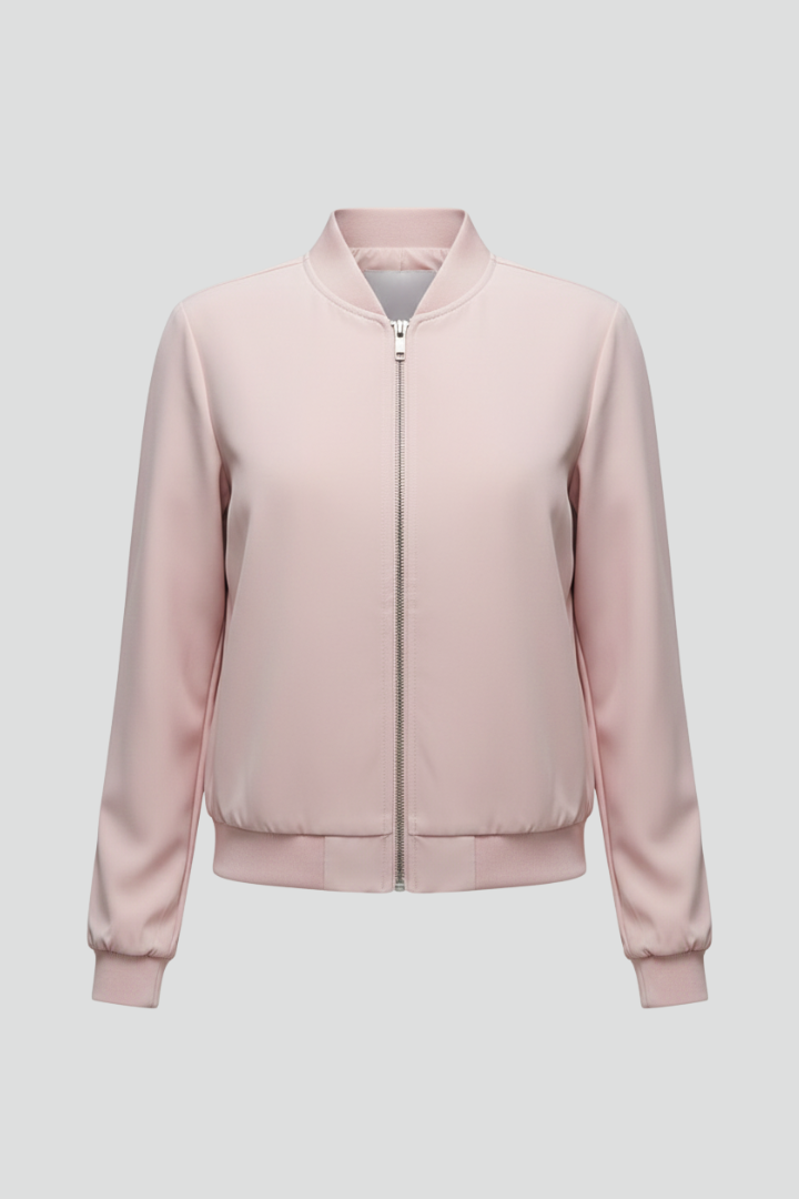 Karen | Women’s Hem Zip Bomber Jacket
