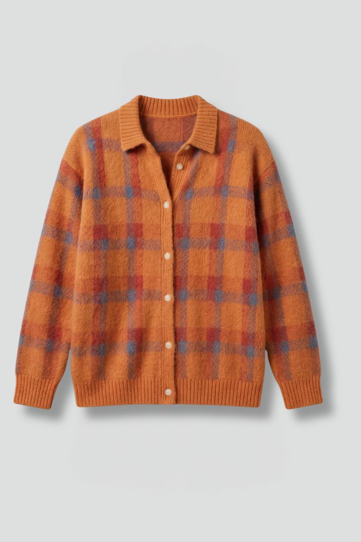 Cess | Women’s Check Pattern Cardigan