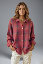 Cess | Women’s Check Pattern Cardigan
