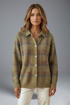 Cess | Women’s Check Pattern Cardigan