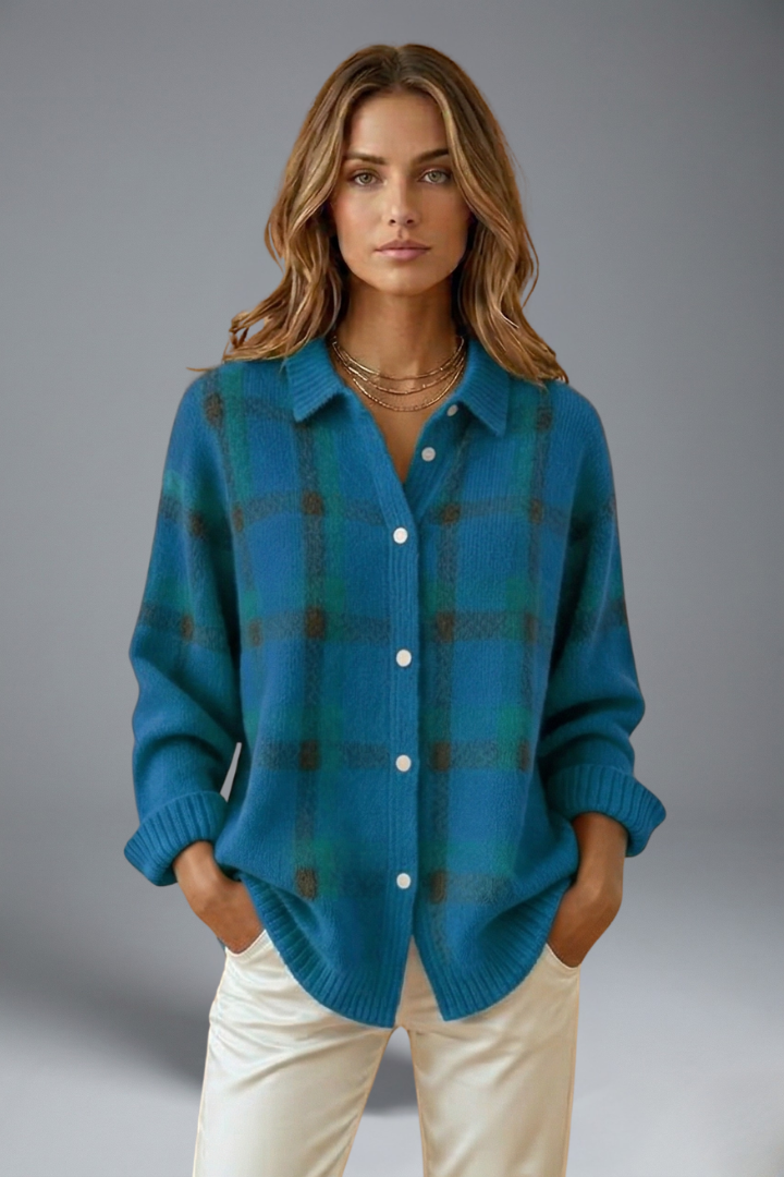 Cess | Women’s Check Pattern Cardigan