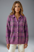Cess | Women’s Check Pattern Cardigan