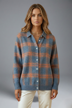 Cess | Women’s Check Pattern Cardigan