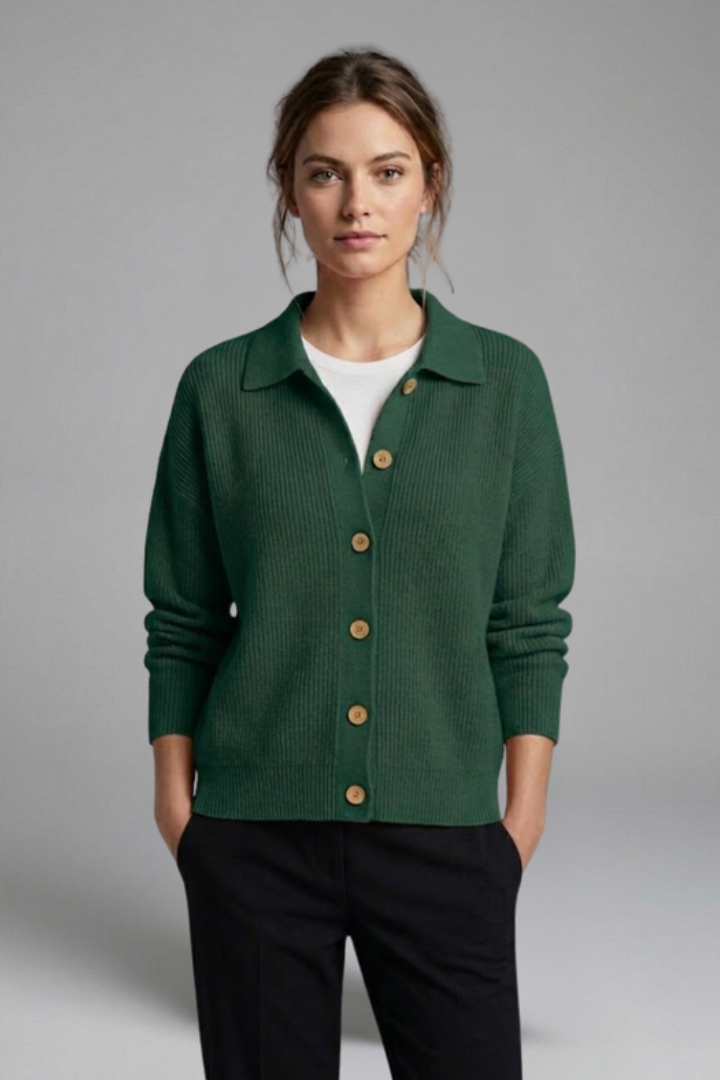 Myra | Women’s Button Collared Cardigan