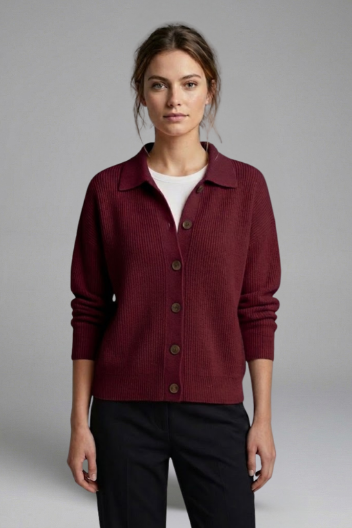 Myra | Women’s Button Collared Cardigan