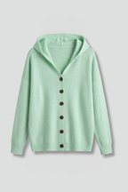 Neria | Women’s Hooded Button Cardigan