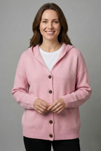 Neria | Women’s Hooded Button Cardigan