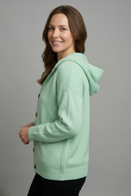 Neria | Women’s Hooded Button Cardigan