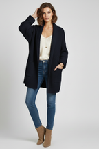 Katrina | Women’s V Neck Ribbed Cardigan